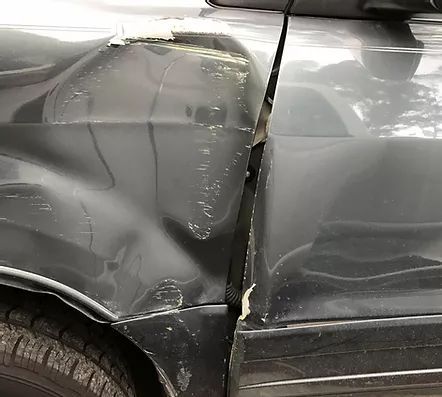 Before and after: side door repair